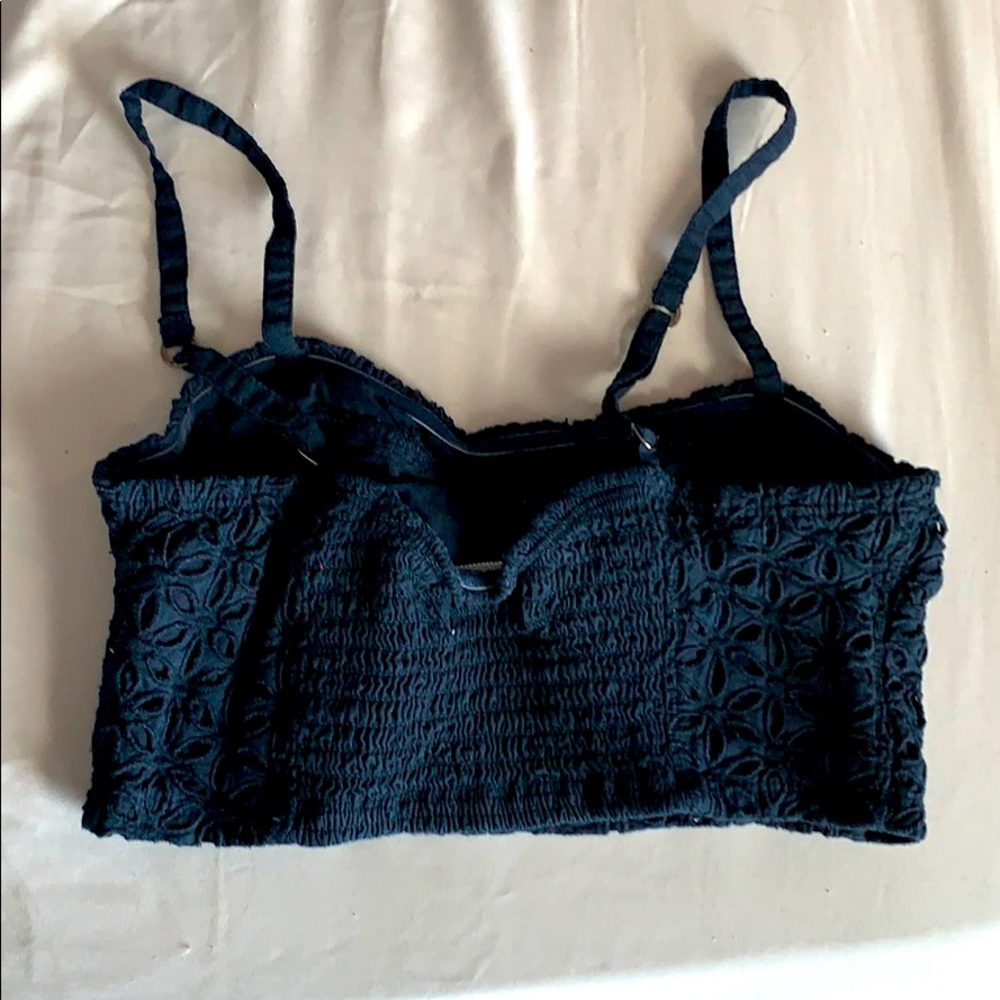Navy Blue bralette / crop - Picture 2 of 3